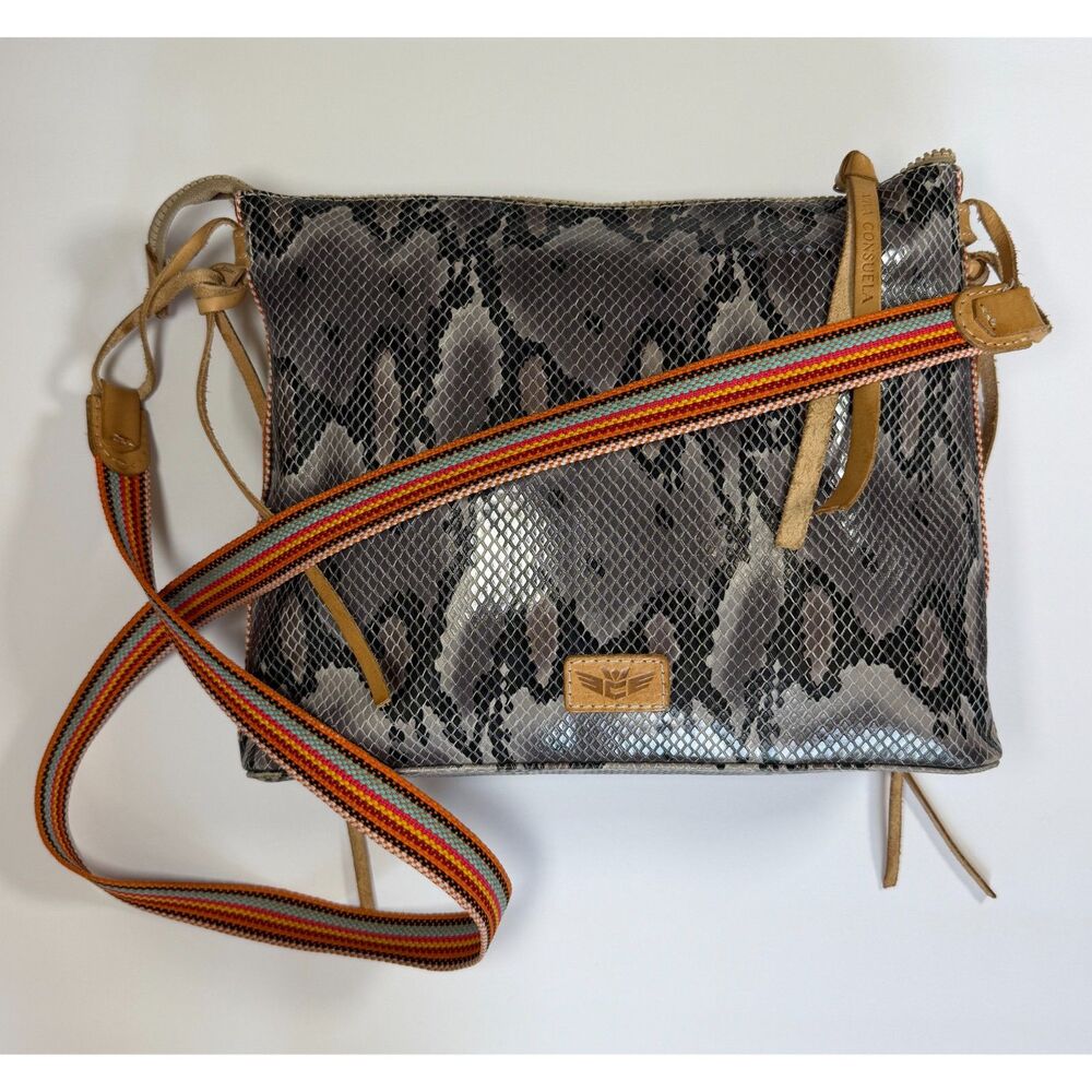 Consuela Snake Print Crossbody Bag